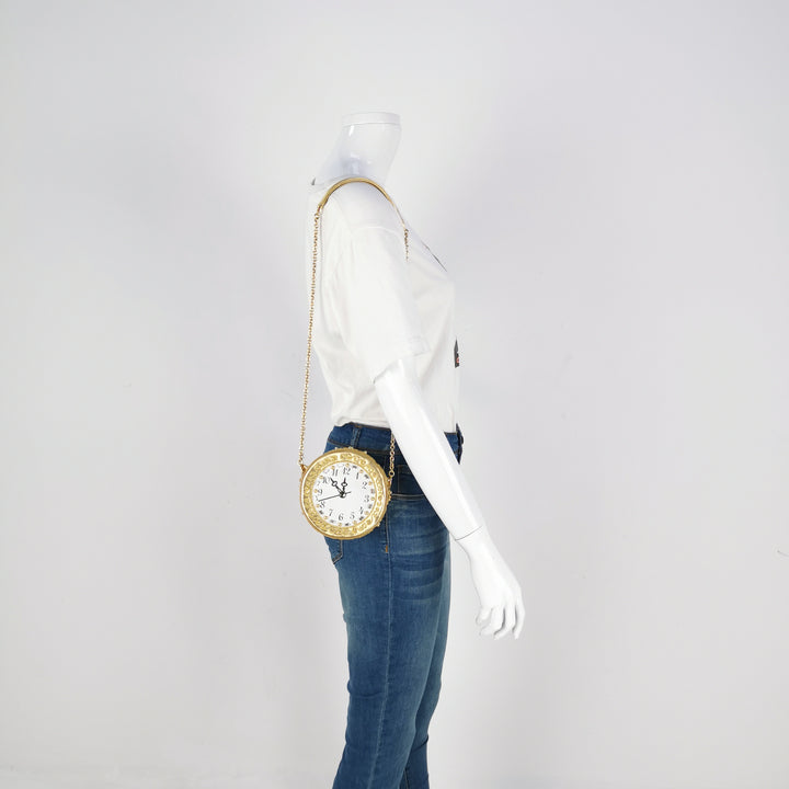 Dolce & Gabbana Clock Bag Clutch Gold
